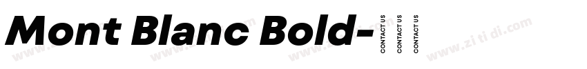 Mont Blanc Bold字体转换
